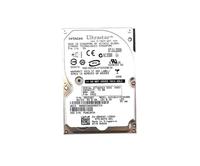 Dell RW549 73GB 3Gb/s SAS
