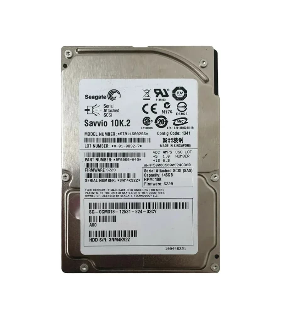 Seagate ST9146802SS 146GB 3Gb/s SAS