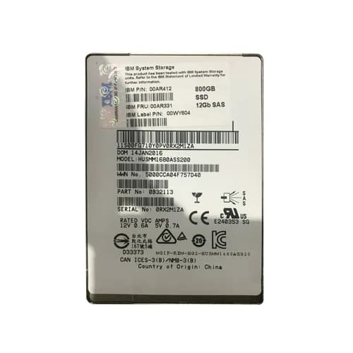 IBM 00AR412 800GB 12Gb/s SAS Solid State Drive