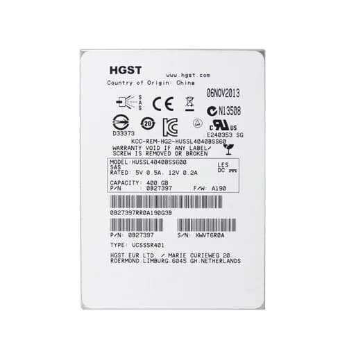 HGST 0B27397 400GB 6Gb/s SAS Solid State Drive