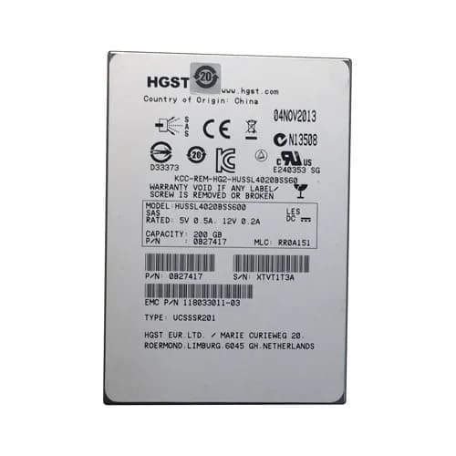 Hitachi 0B27417 200GB 6Gb/s SAS Solid State Drive