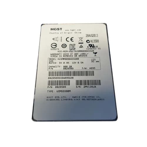 HGST 0B28589 800GB 12Gb/s SAS Solid State Drive