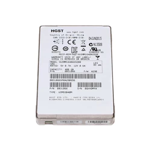 HGST 0B31066 400GB 12Gb/s SAS Solid State Drive