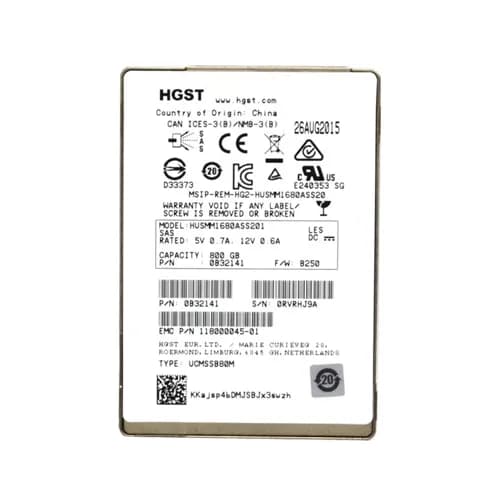 Hitachi 0B32141 800GB 12Gb/s SAS Solid State Drive