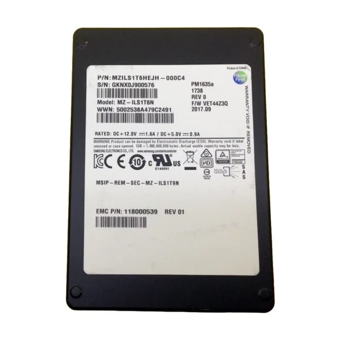 EMC 118000539 1.6TB 12Gb/s SAS Solid State Drive