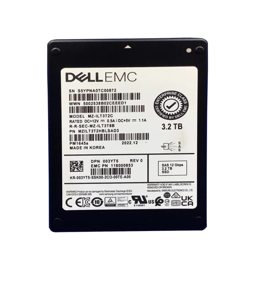 EMC 118000853 3.2TB 12Gb/s SAS Solid State Drive