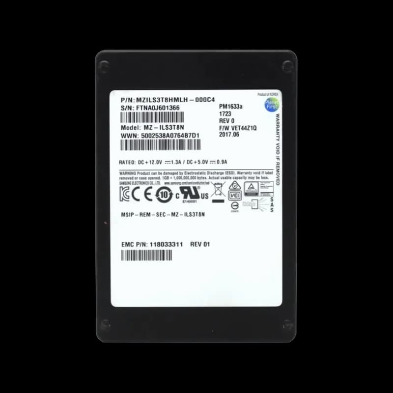 EMC 118033311 3.84TB 12Gb/s SAS Solid State Drive