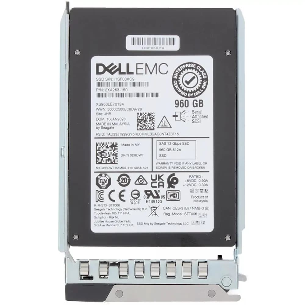 Dell 2RDWT 960GB 12Gb/s SAS Solid State Drive