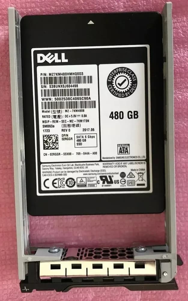 Dell 2RGGR 480GB 6Gb/s SATA Solid State Drive