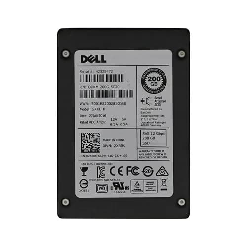 Dell 2XR0K 200GB 12Gb/s SAS Solid State Drive