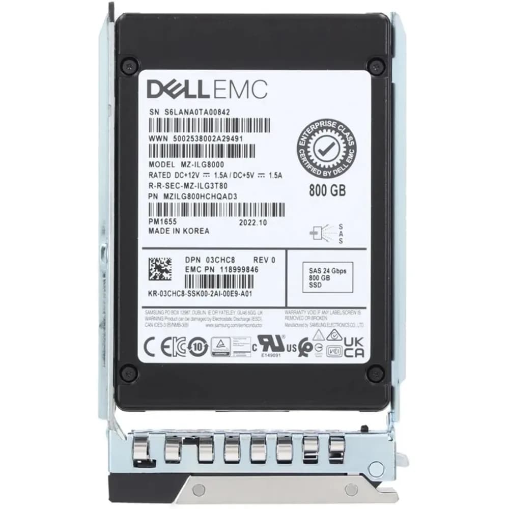 Dell 3CHC8 800GB 24Gb/s SAS Solid State Drive