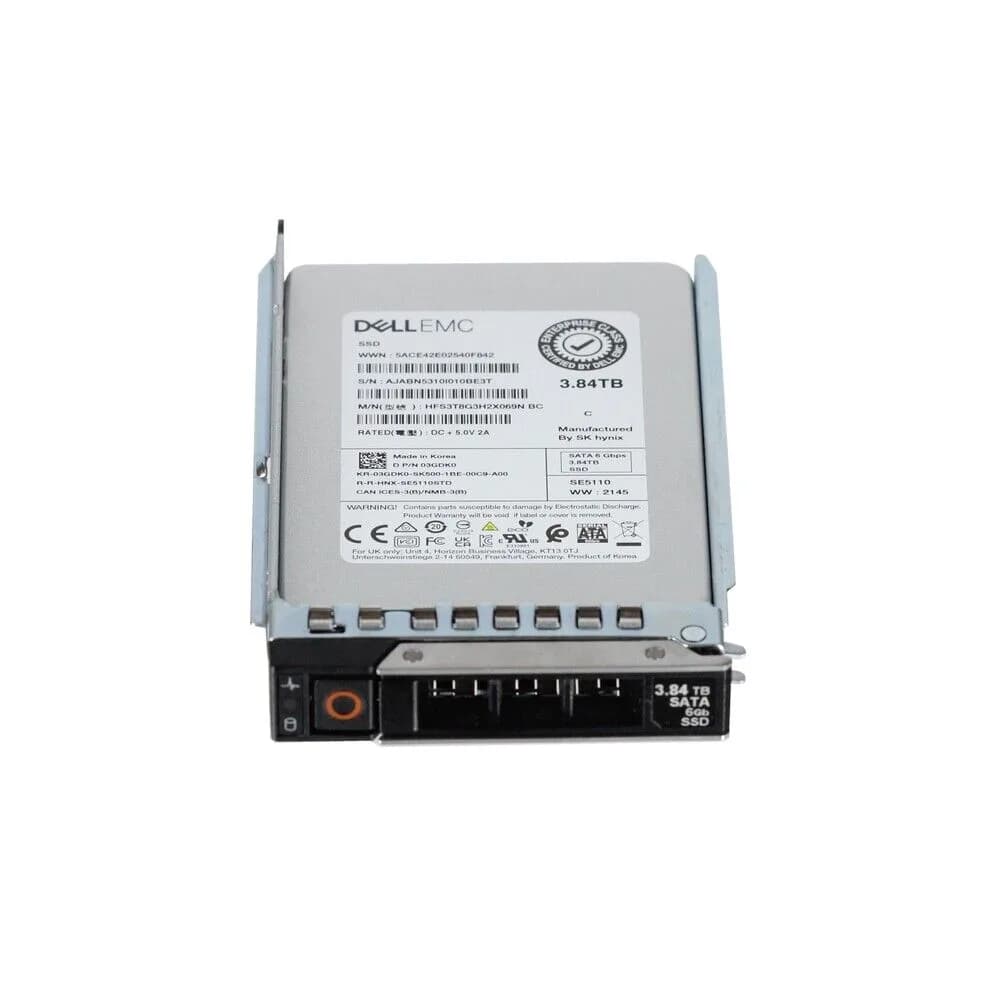 Dell 3GDK0 3.84TB 6Gb/s SATA Solid State Drive
