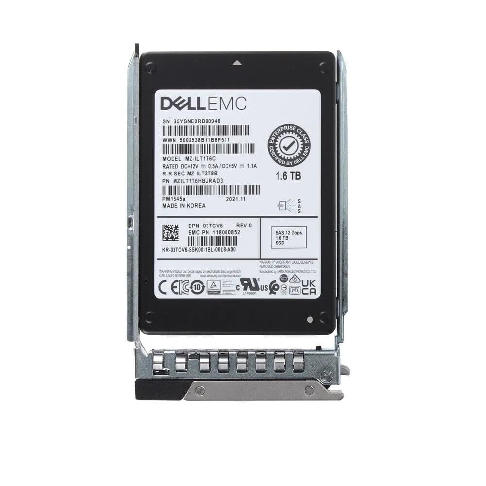 Dell 3TCV6 1.6TB 12Gb/s SAS Solid State Drive