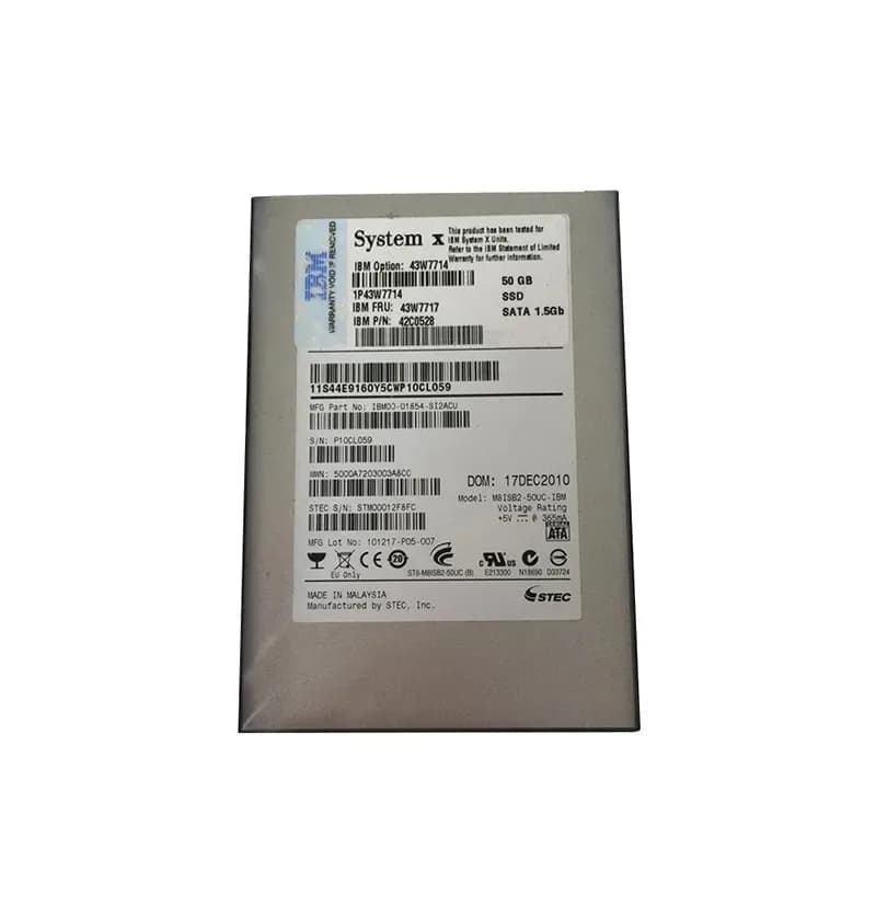 IBM 43W7714 50GB 1.5Gb/s SATA Solid State Drive