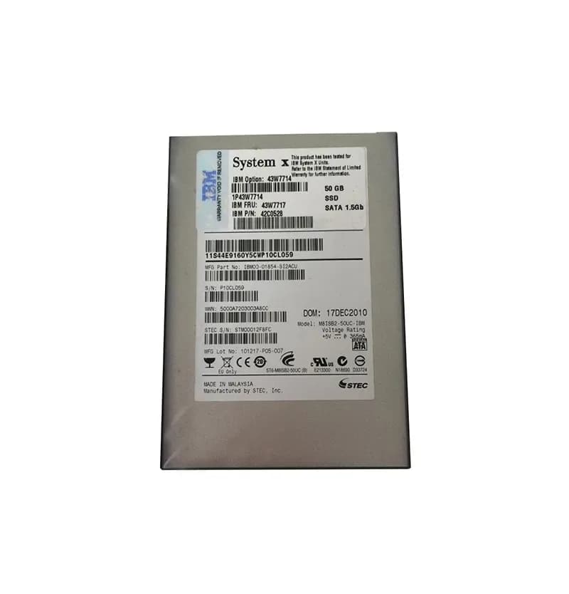 IBM 43W7717 50GB 1.5Gb/s SATA Solid State Drive