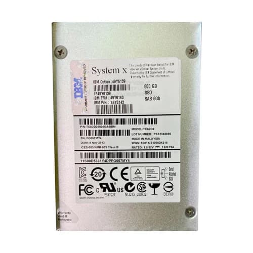 IBM 49Y6140 800GB Solid State Drive