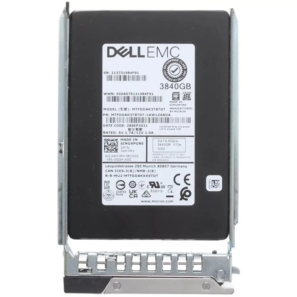 Dell 4H1RX 3.84TB 6Gb/s SATA Solid State Drive
