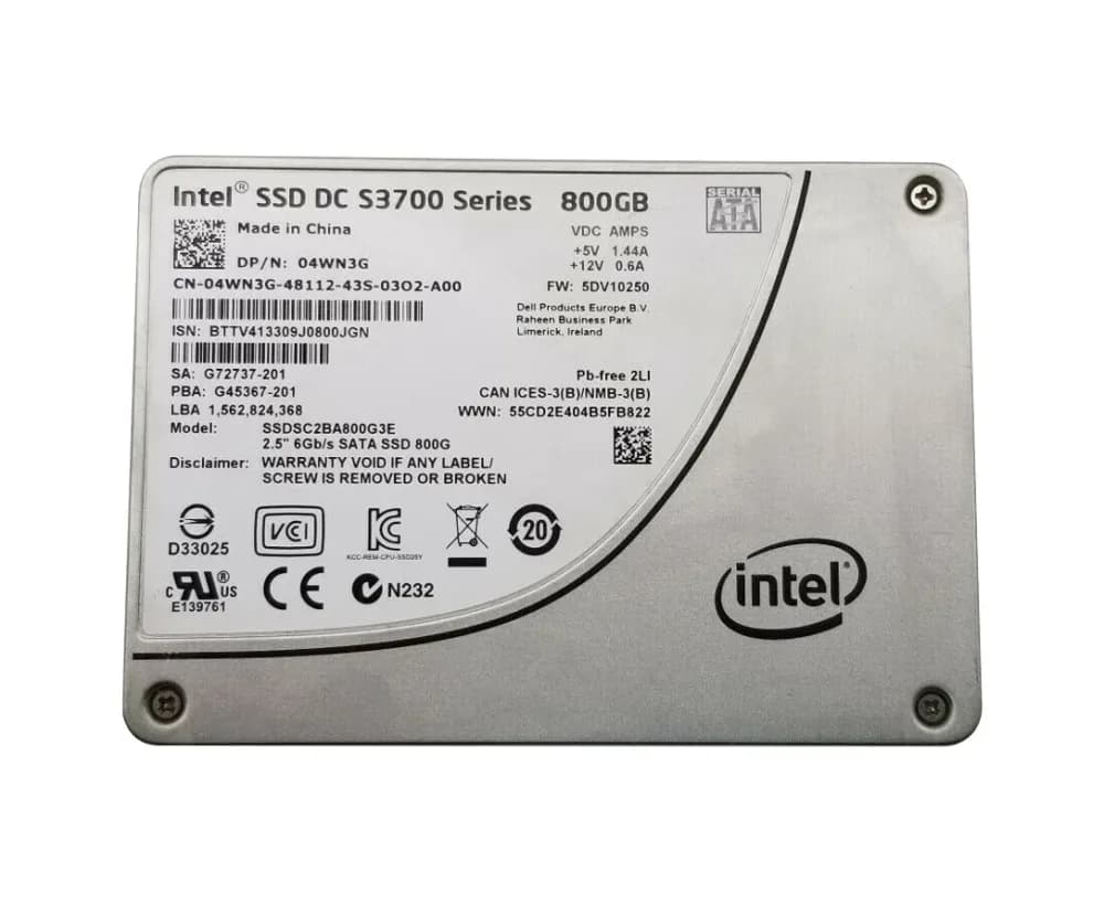 Dell 4WN3G 800GB 6Gb/s SATA Solid State Drive