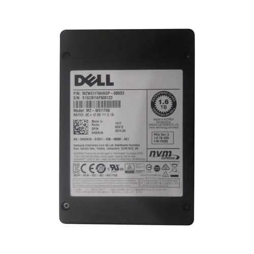 Dell 4WNJN 1.6TB PCI Express NVMe 3.0 x4 Solid State Drive