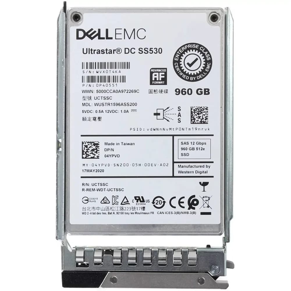 Dell 4YPVD 960GB 12Gb/s SAS Solid State Drive