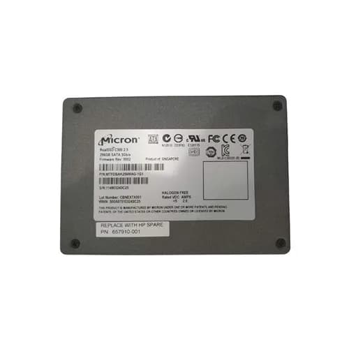 HPE 657910-001 256GB 6Gb/s SATA Solid State Drive