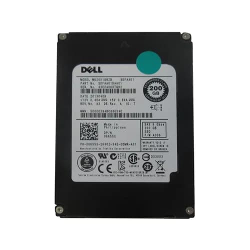 Dell 6K55X 200GB 6Gb/s SAS Solid State Drive