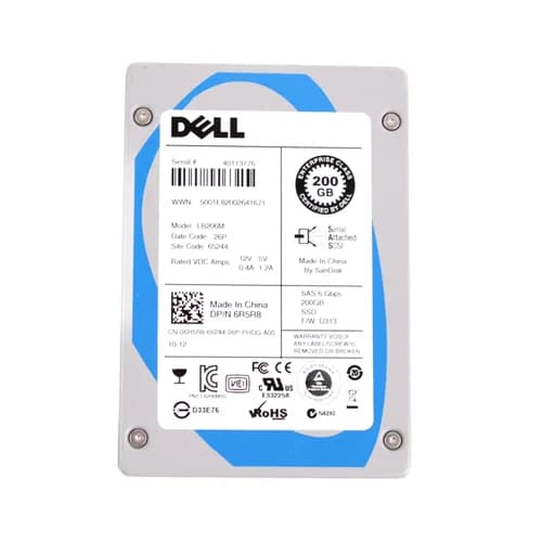 Dell 6R5R8 200GB 6Gb/s SAS Solid State Drive