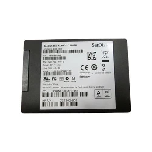 HPE 739242-001 256GB 6Gb/s SATA Solid State Drive
