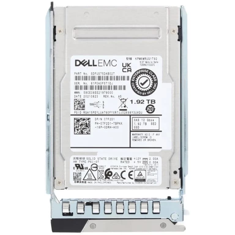 Dell 7F2D1 1.92TB 12Gb/s SAS Solid State Drive