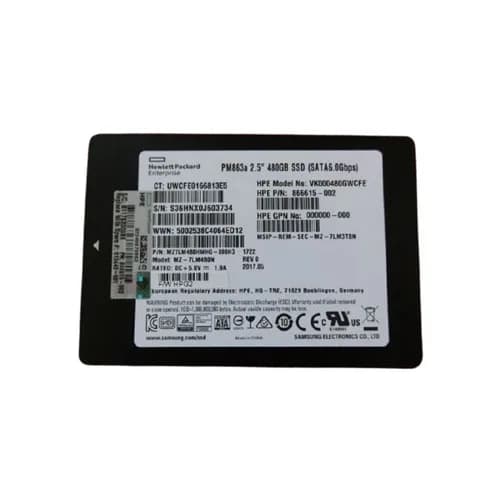HPE 813440-001 480GB 6Gb/s SATA Solid State Drive