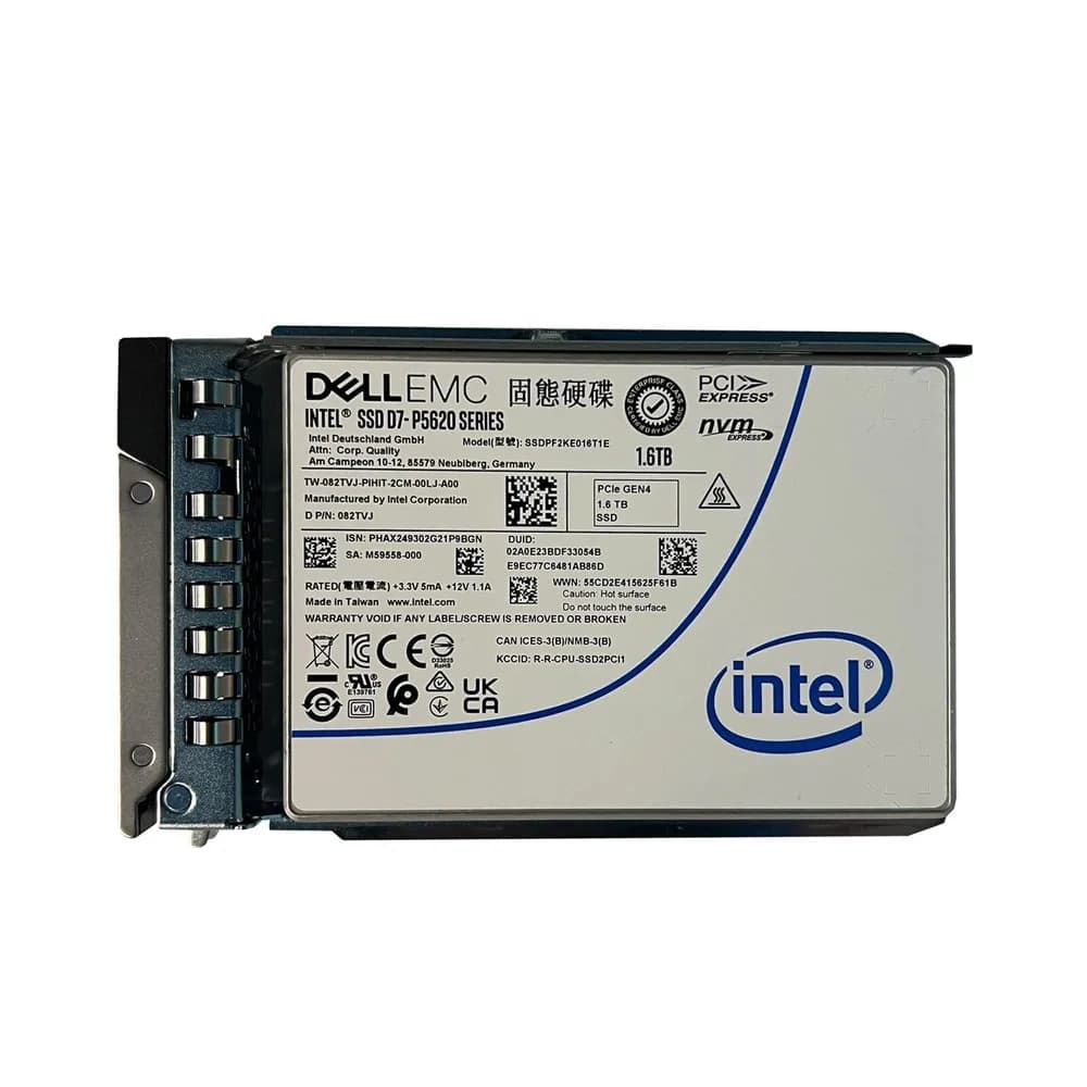 Dell 82TVJ 1.6TB PCI Express NVMe 4.0 Solid State Drive