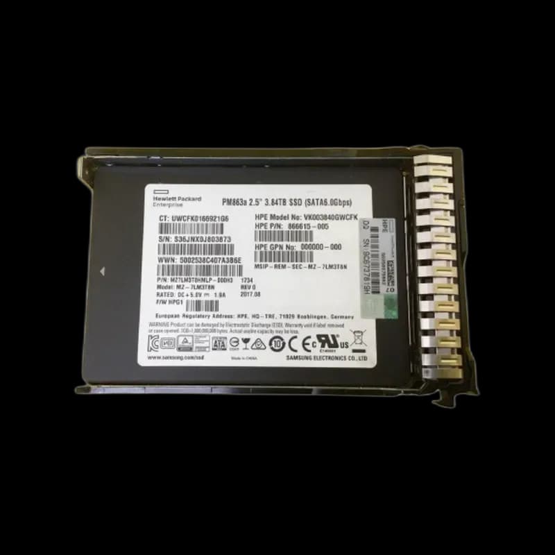 HPE 866615-005 3.84TB 6Gb/s SATA Solid State Drive