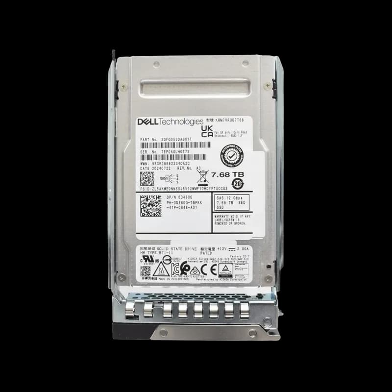 Dell D480G 7.68TB 12Gb/s SAS Solid State Drive