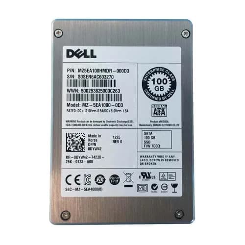 Dell DYW42 100GB 3Gb/s SATA Solid State Drive