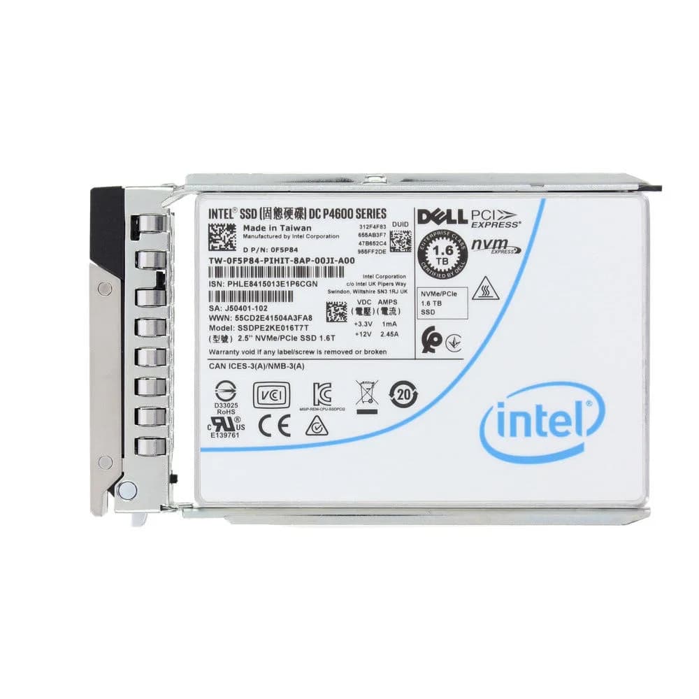 Dell F5P84 1.6TB PCI Express NVMe 3.1 Solid State Drive
