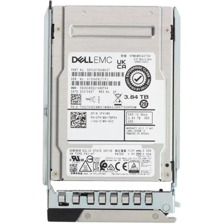 Dell FH1W9 3.84TB 12Gb/s SAS Solid State Drive
