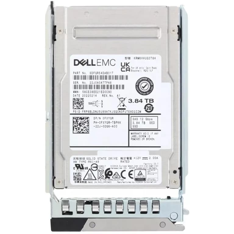 Dell FXYGR 3.84TB 12Gb/s SAS Solid State Drive
