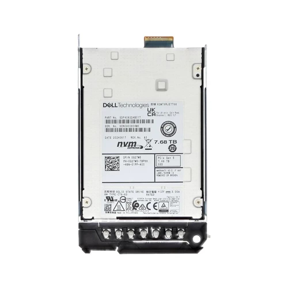 Dell G27W5 7.68TB PCI Express NVMe 5.0 Solid State Drive
