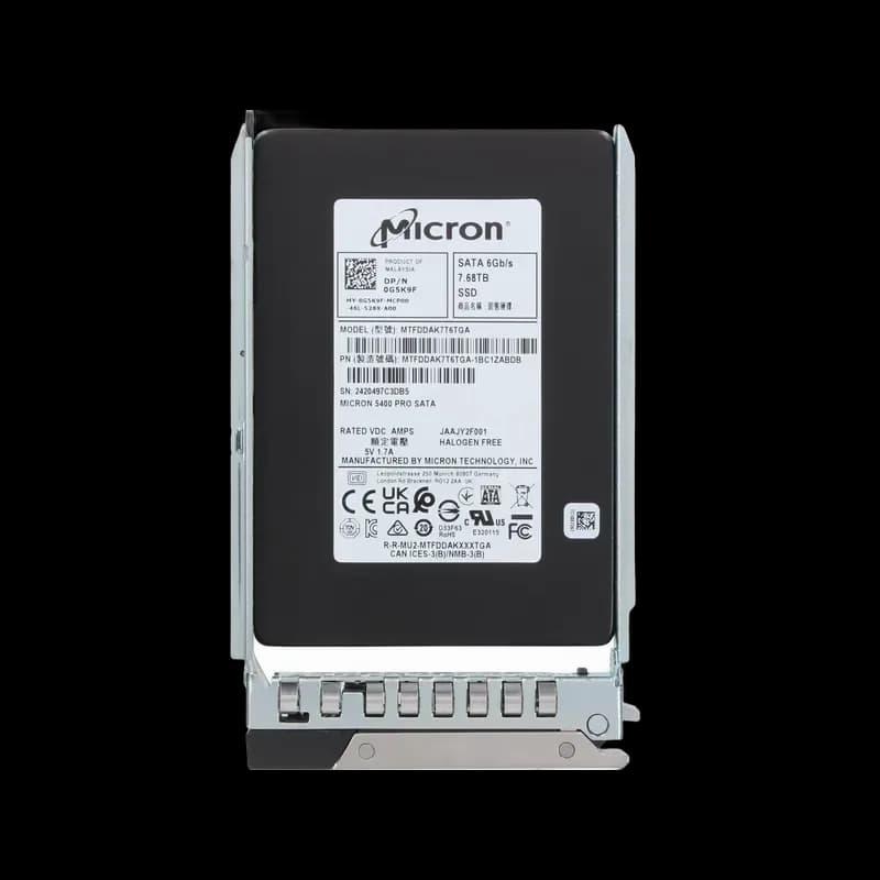Dell G5K9F 7.68TB 6Gb/s SATA Solid State Drive
