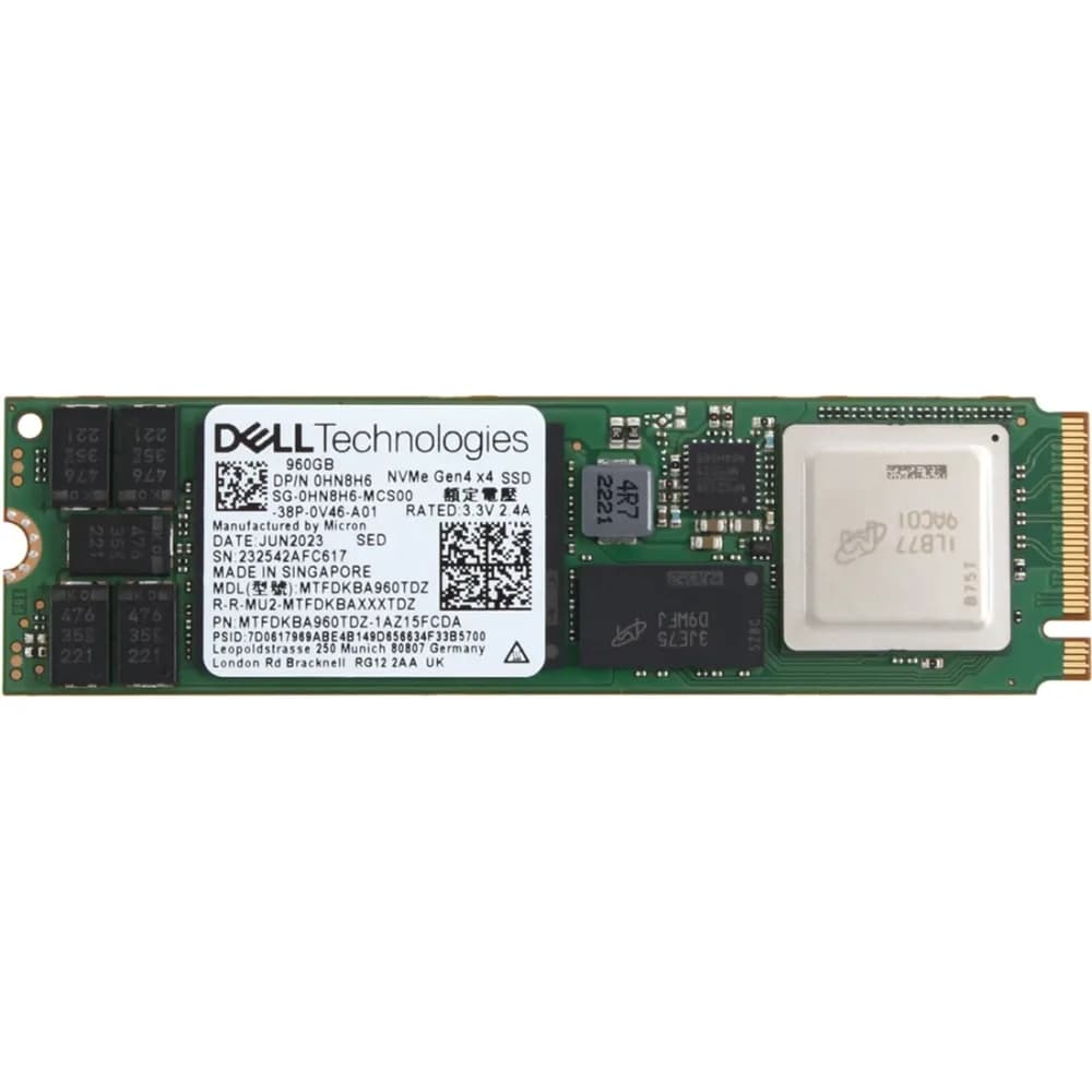 Dell HN8H6 960GB PCI Express NVMe 4.0 x4 Solid State Drive