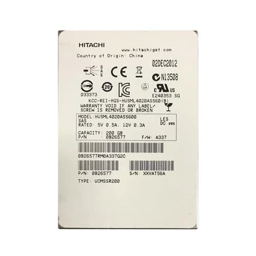 HGST HUSML4020ASS600 200GB 6Gb/s SAS Solid State Drive