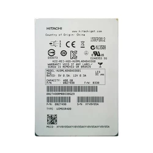 HGST HUSML4040ASS601 400GB 6Gb/s SAS Solid State Drive