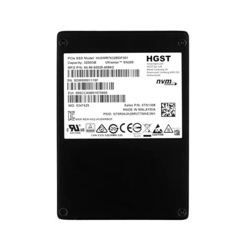 HGST HUSMR7632BDP301 3.2TB PCI Express NVMe 3.0 Solid State Drive