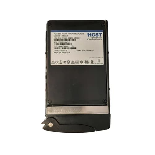 HGST HUSPR3216ADP301 1.6TB PCI Express NVMe 3.0 Solid State Drive