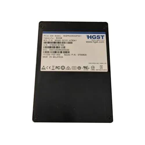 HGST HUSPR3280ADP301 800GB PCI Express NVMe 3.0 Solid State Drive