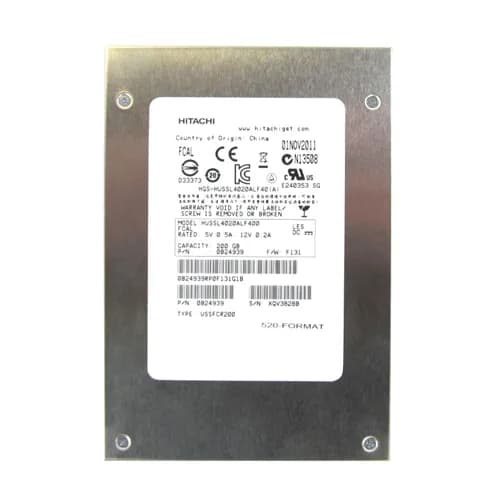 HGST HUSSL4020ALF400 200GB 4Gb/s Fibre Channel Solid State Drive