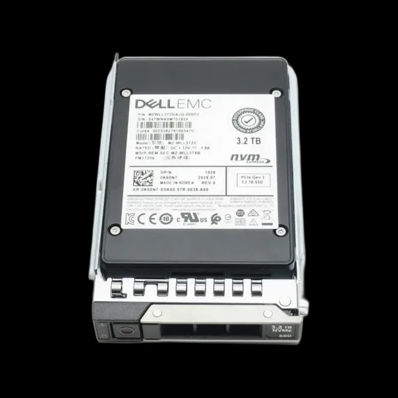 Dell K60N7 3.2TB PCI Express NVMe 3.0 x4 Solid State Drive