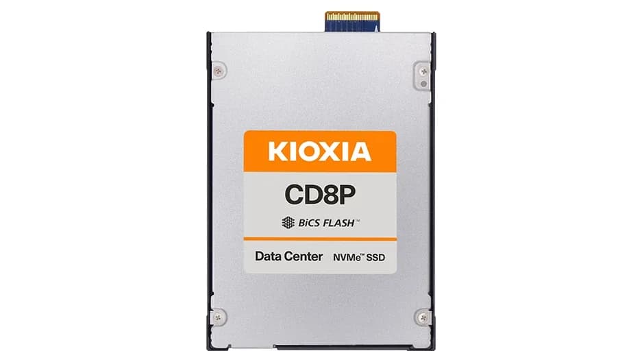 Kioxia KCD8DPJE15T3 15.36TB PCI Express NVMe 5.0 x4 Solid State Drive