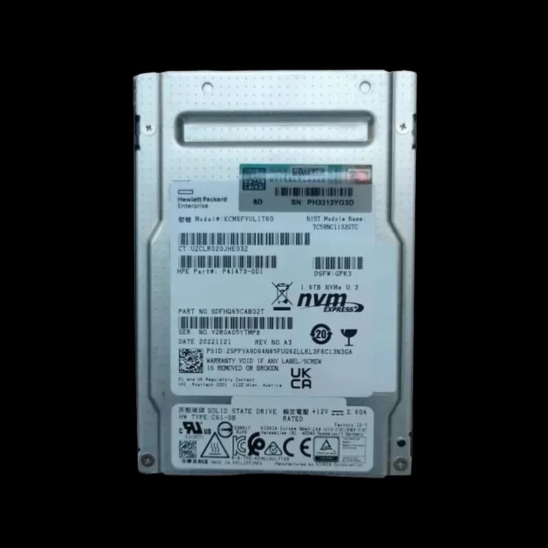 Kioxia KCM6FVUL1T60 1.6TB PCI Express NVMe 3.0 Solid State Drive