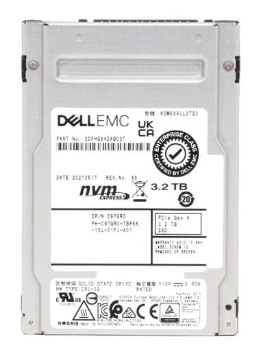 Kioxia KCM6XVUL3T20 3.2TB PCI Express NVMe 4.0 x4 Solid State Drive
